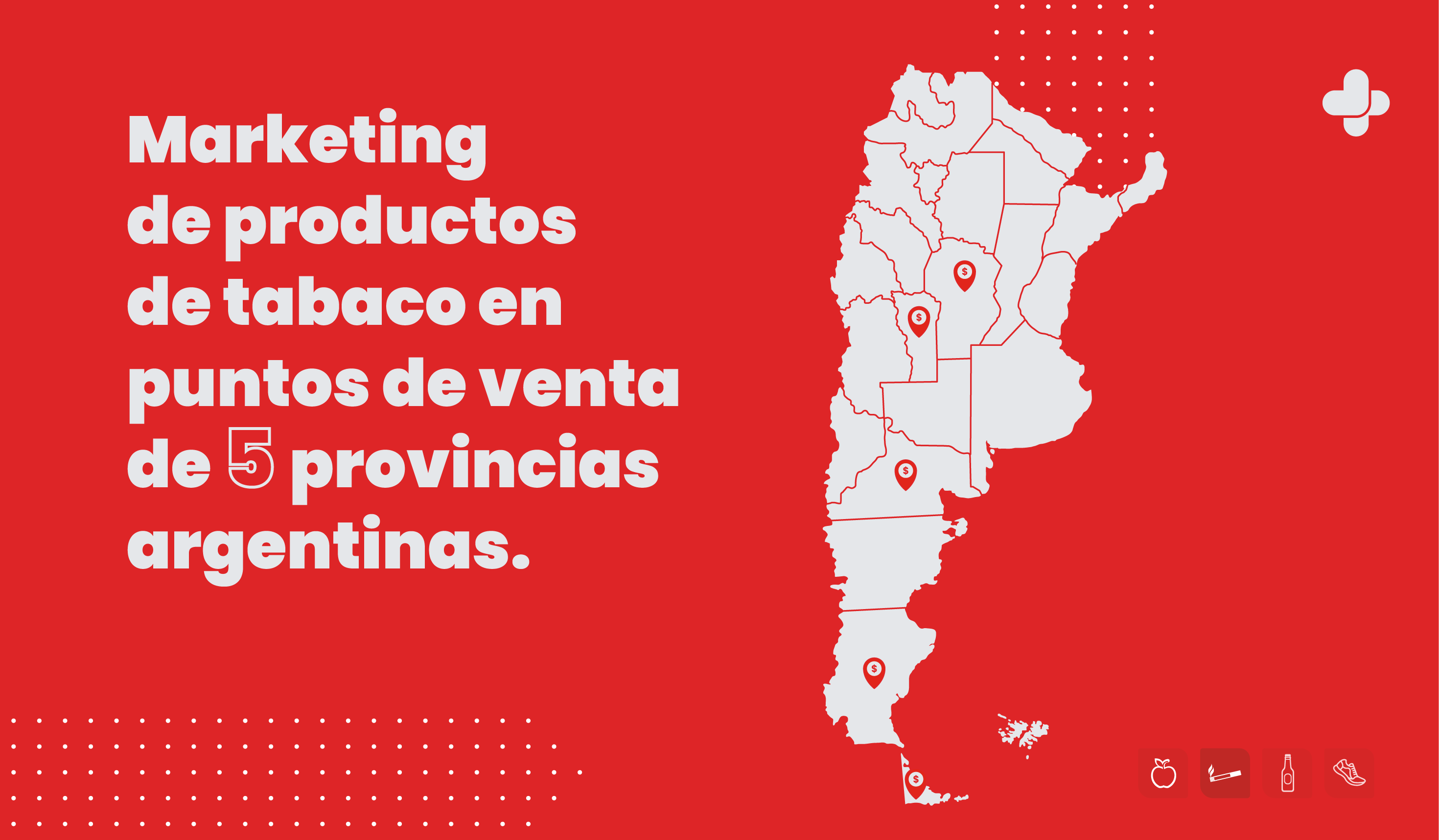 Marketing de productos de tabaco en 5 provincias